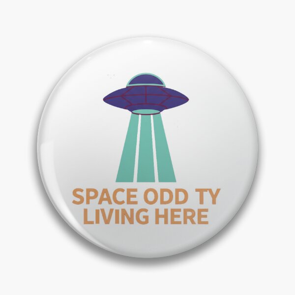 Item preview, Space Oddity Living Here - UFO Alien Sci-Fi Design designed and sold by Merchifyme2000.