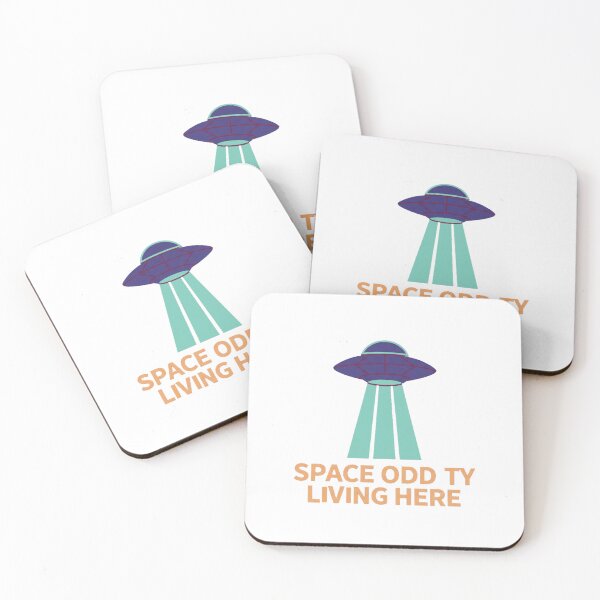 Item preview, Space Oddity Living Here - UFO Alien Sci-Fi Design designed and sold by Merchifyme2000.