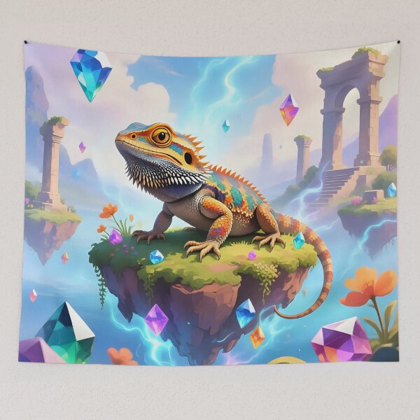 Item preview, A bearded dragon in a fantasy world.  designed and sold by Nomad-Maynard.
