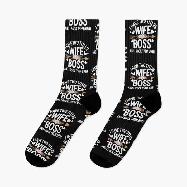 Item preview, I Have Two Titles Wife Boss And I Rock Them Both designed and sold by Gogetgiggles.