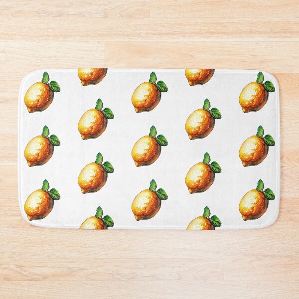Item preview, Fresh Lemon with leaves - Watercolor artwork designed and sold by AquarellChill.