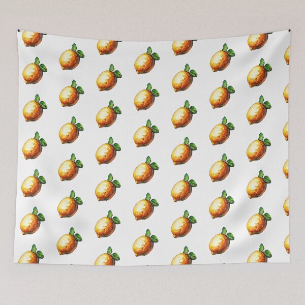 Item preview, Fresh Lemon with leaves - Watercolor artwork designed and sold by AquarellChill.