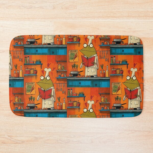 Item preview, A Chef Frog in a Heart-Filled Kitchen Exploring Love Recipes and Playful Culinary Adventures designed and sold by OlfactoART Studio.