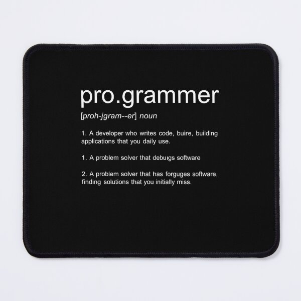 Item preview, Pro.grammer Definition Funny Programmer Coding Humor designed and sold by Gogetgiggles.