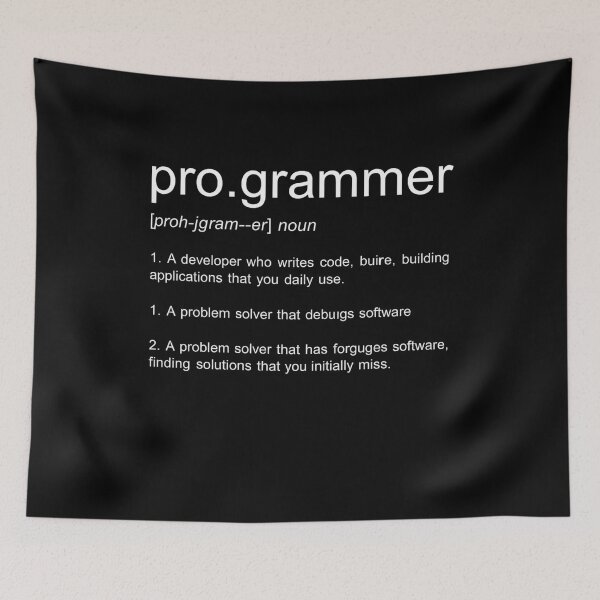 Item preview, Pro.grammer Definition Funny Programmer Coding Humor designed and sold by Gogetgiggles.
