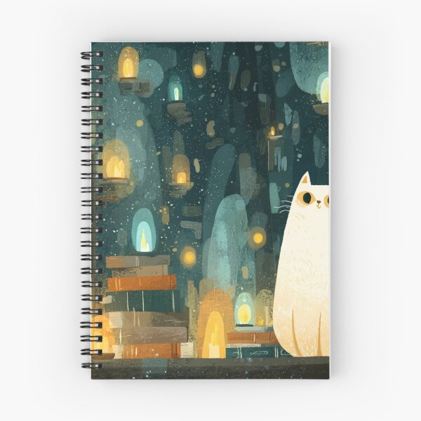 Item preview, Cozy Library Cat – Magical Reading Cat Art for Book & Cat Lovers | Cat Lover | Book Lover | Gift idea designed and sold by VieUnique.