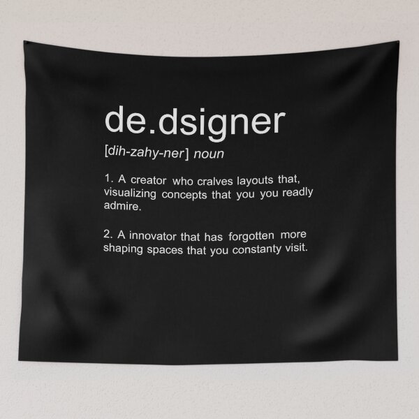 Item preview, De.Dsigner Noun Funny Designer Humor designed and sold by Gogetgiggles.