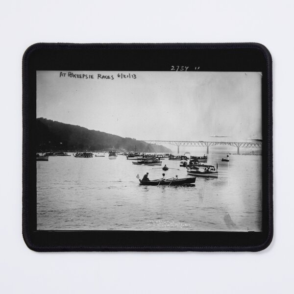 Item preview, At Poughkeepsie Races 1913 Vintage Rowing Photograph designed and sold by Michael van der Hoorn.