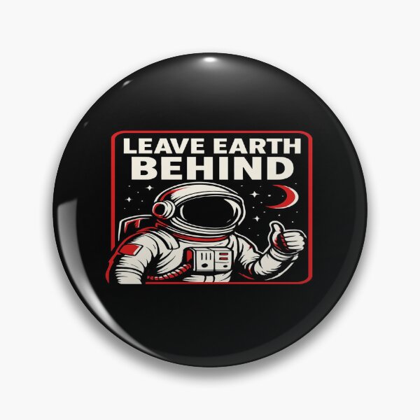 Item preview, Leave Earth Behind Astronaut Poster – Retro Space Art for Sci-Fi Fans, Dreamers & Cosmic Explorers designed and sold by Bright Nest Studio.
