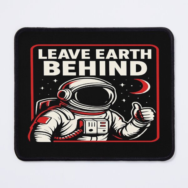 Item preview, Leave Earth Behind Astronaut Poster – Retro Space Art for Sci-Fi Fans, Dreamers & Cosmic Explorers designed and sold by Bright Nest Studio.