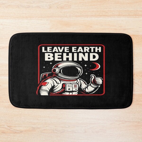Item preview, Leave Earth Behind Astronaut Poster – Retro Space Art for Sci-Fi Fans, Dreamers & Cosmic Explorers designed and sold by Bright Nest Studio.