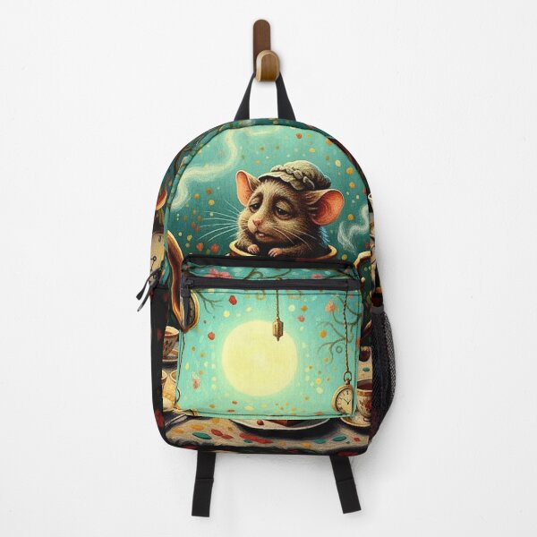 Item preview, Dormouse in Teapot Mad Tea Party Art Print - High Detail Pop Surrealism Alice in Wonderland Painting designed and sold by Art's Diner.