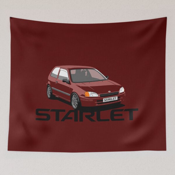 Item preview, EP91 Toyota Starlet Poster Design 2 (Red) designed and sold by Celica_4_eyes.