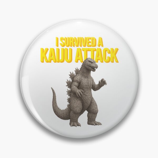 Item preview, I Survived a Kaiju Attack - Classic Godzilla Sketch Drawing designed and sold by Greemo03.