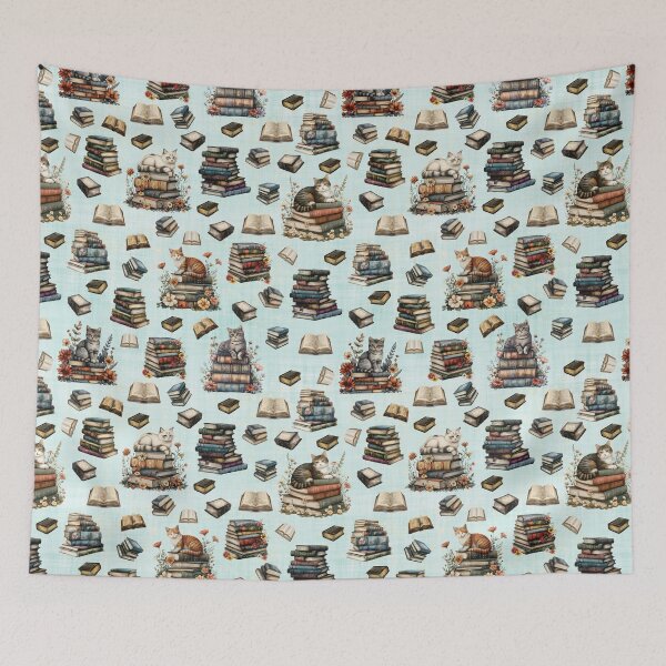 Item preview, Cats & Books on Light Green designed and sold by KSimpson838.
