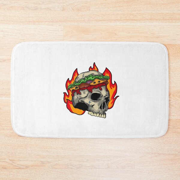 Item preview, Skull Sandwich Fire Spicy Funny Hot Food designed and sold by Oniyasha.