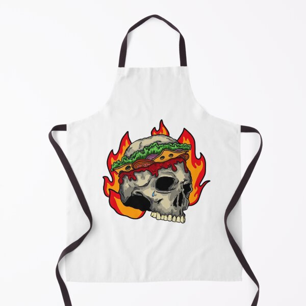 Item preview, Skull Sandwich Fire Spicy Funny Hot Food designed and sold by Oniyasha.