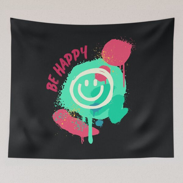 Item preview, Mint Graffiti Smile Urban Paint Splash designed and sold by rdxart.
