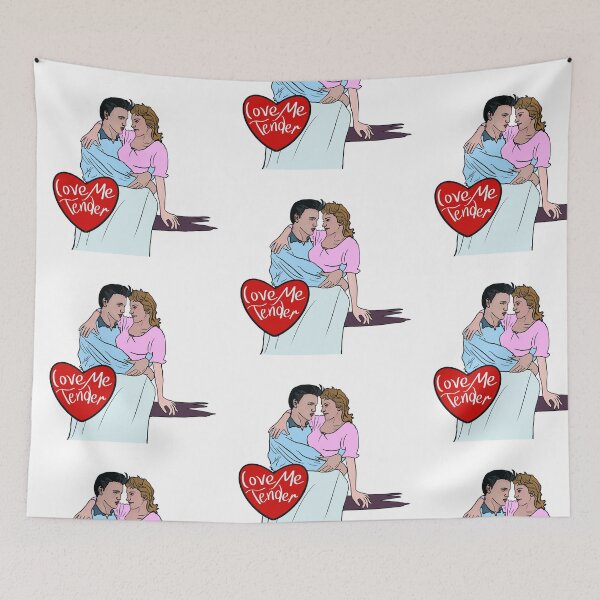 Item preview, Love Me Tender Music WHITE Background designed and sold by MonicaArtist.