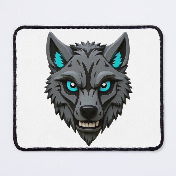 Item preview, Zombie Wolf —(ZOMBIEZOO) — 3D Dark Neon Wolf Art designed and sold by ZombieZoo34.