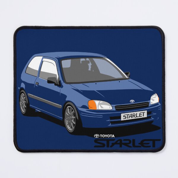 Item preview, EP91 Toyota Starlet Poster Design 3 (Blue) designed and sold by Celica_4_eyes.