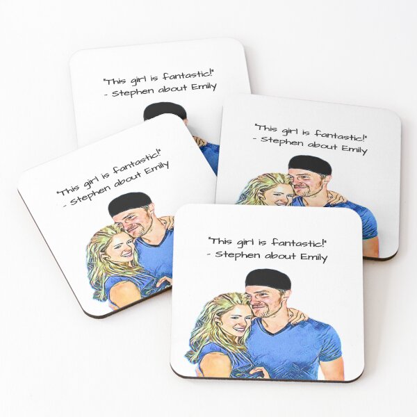 Item preview, Stephen Amell and Emily Bett Rickards designed and sold by Joy Michelle's Art Shop.