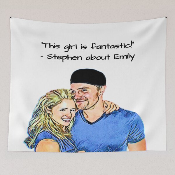 Item preview, Stephen Amell and Emily Bett Rickards designed and sold by Joy Michelle's Art Shop.
