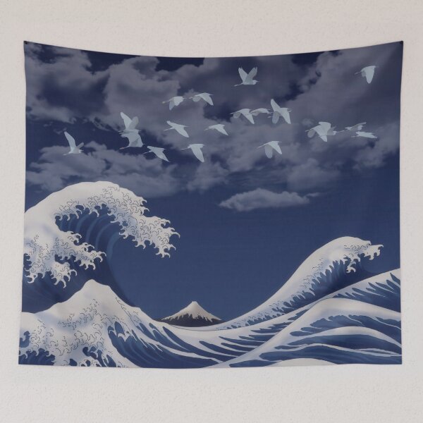 Item preview, Katsushika Hokusai The Wave White Birds Off Kanagawa (1830-1833) Vintage Japanese designed and sold by meldefiart.