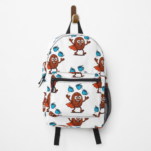 Item preview, Cute Coffee Bean Superhero Cartoon Character Design designed and sold by DesignRush786.