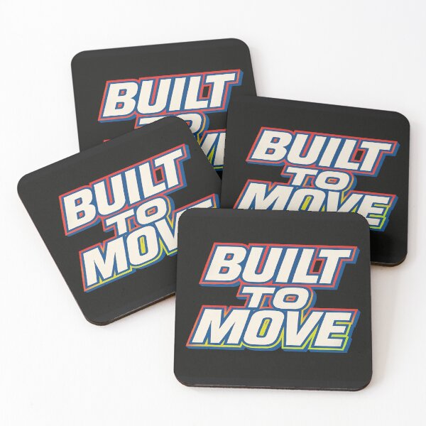 Item preview, BUILT TO MOVE Bold Motivational Typography Design for Fitness, Sportswear, Posters & Digital Art designed and sold by Bright Nest Studio.