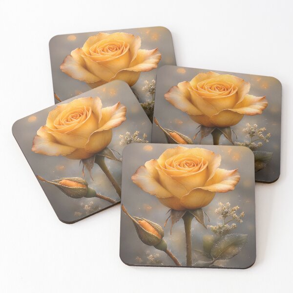 Item preview, Golden Murmurs: A Rose Beneath the Glow designed and sold by bloorose.