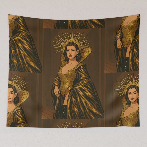 Item preview, Drawing inspired by Anne Hathaway in the film Mother Mary (fan art) designed and sold by PopCultureAndStuff.
