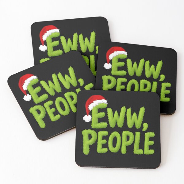 Item preview, Grinch Eww People Santa Hat Funny Christmas Mean Guy  designed and sold by ivotee.