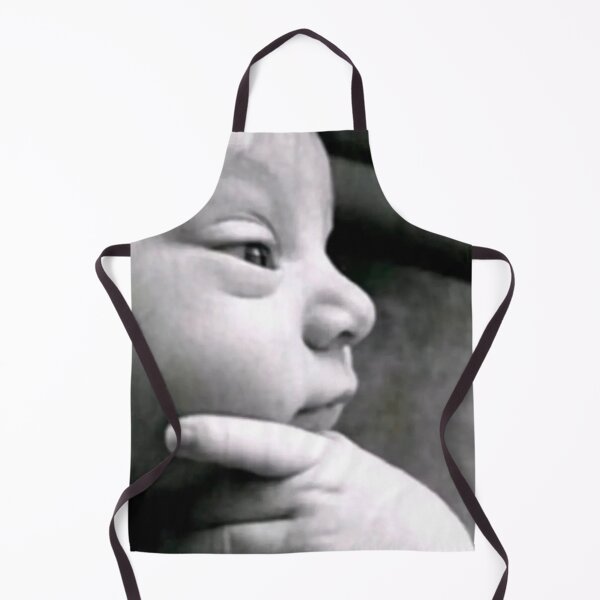 Item preview, Thinking baby black and white meme designed and sold by MARTBOMM.