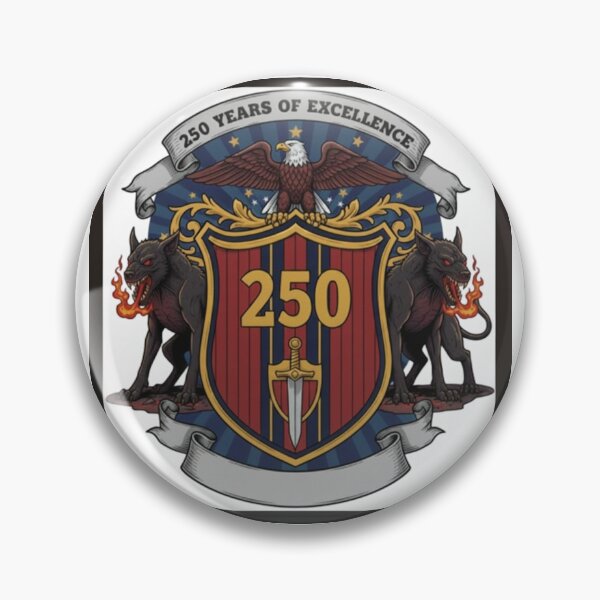 Item preview, American Heraldic Shield with 250 Insignia designed and sold by Mission Top-Secret Co..