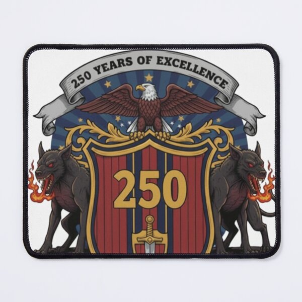 Item preview, American Heraldic Shield with 250 Insignia designed and sold by Mission Top-Secret Co..