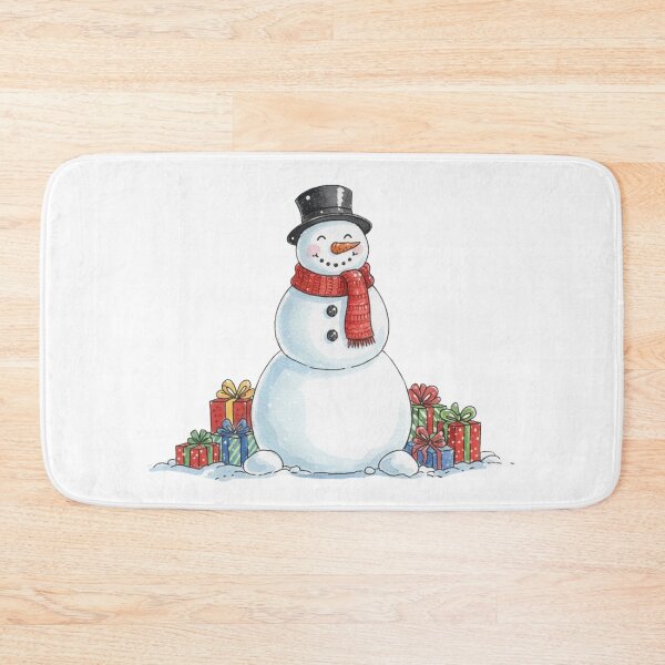 Item preview, Watercolor snowman | Christmas gift designed and sold by ZuriRetroPrints.