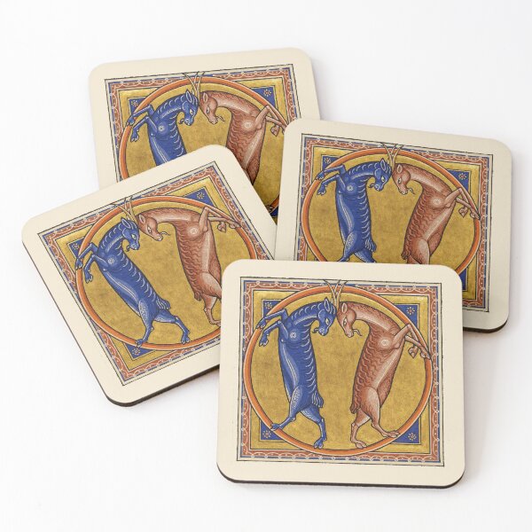 Item preview, Medieval Fight: Two Wild Goats designed and sold by ebrawne.