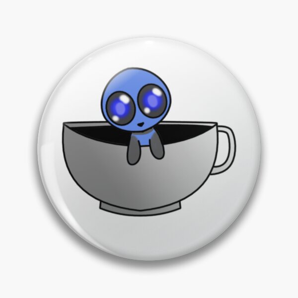 Item preview, lil blu guy in cup designed and sold by Cazymonsters.