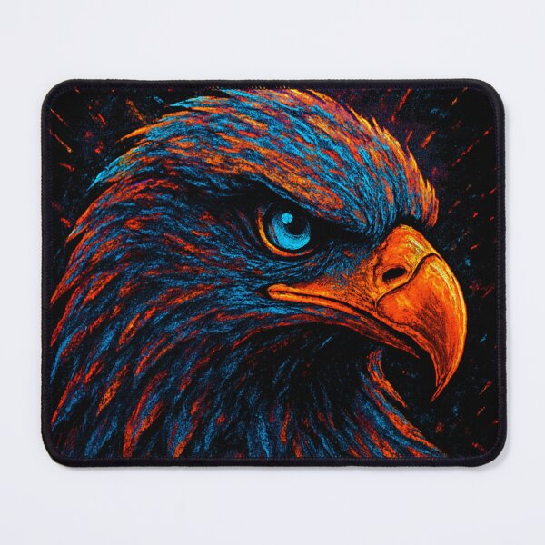 Item preview, Neon Eagle – Graffiti Glow Animal Art designed and sold by kastabembe.