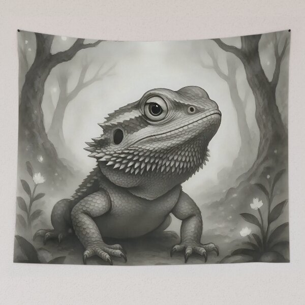 Item preview, A bearded dragon in a fantasy world.  designed and sold by Nomad-Maynard.