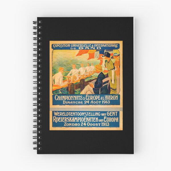 Item preview, European Rowing Championships 1913 Vintage Poster Art designed and sold by Michael van der Hoorn.