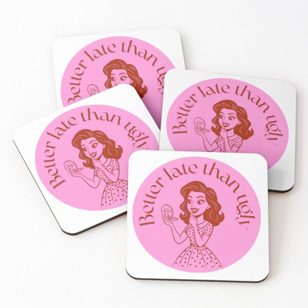Item preview, Better Late Than Ugly – Funny Retro Pin Up Art designed and sold by madebydagz.