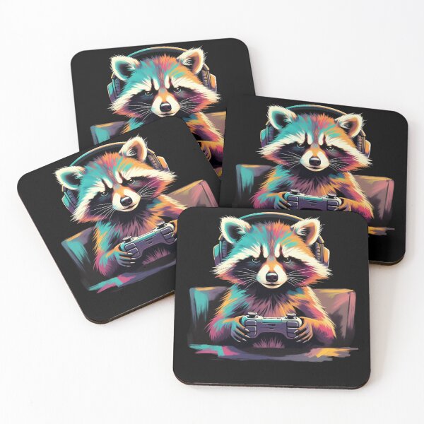 Item preview, Gaming Raccoon Funny Gamer Raccoon designed and sold by GrumpySableye.