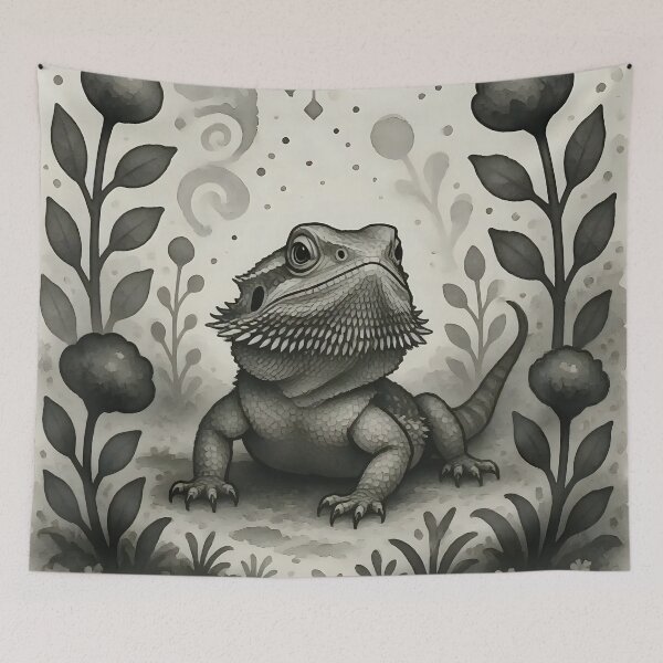 Item preview, A bearded dragon in a fantasy world.  designed and sold by Nomad-Maynard.