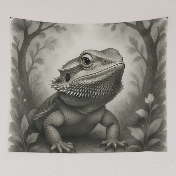 Item preview, A bearded dragon in a fantasy world.  designed and sold by Nomad-Maynard.
