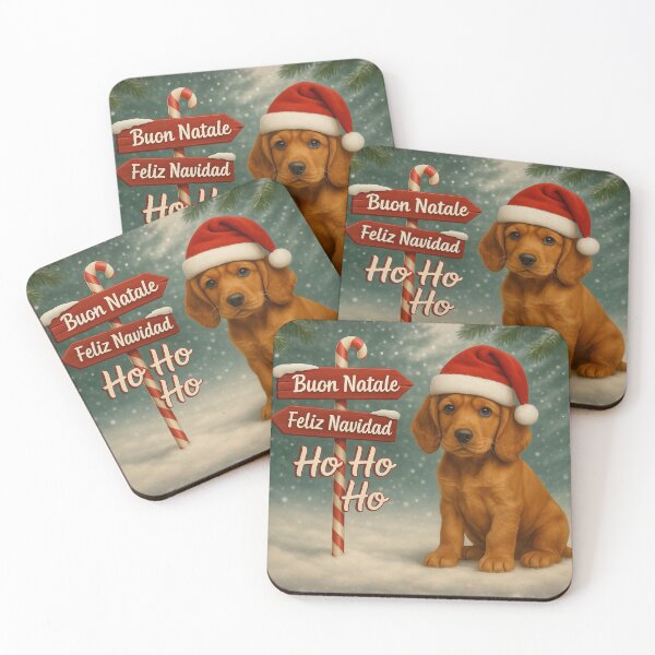 Item preview, Cocker Spaniel Puppy Deluxe Christmas Art designed and sold by GivingJoy.