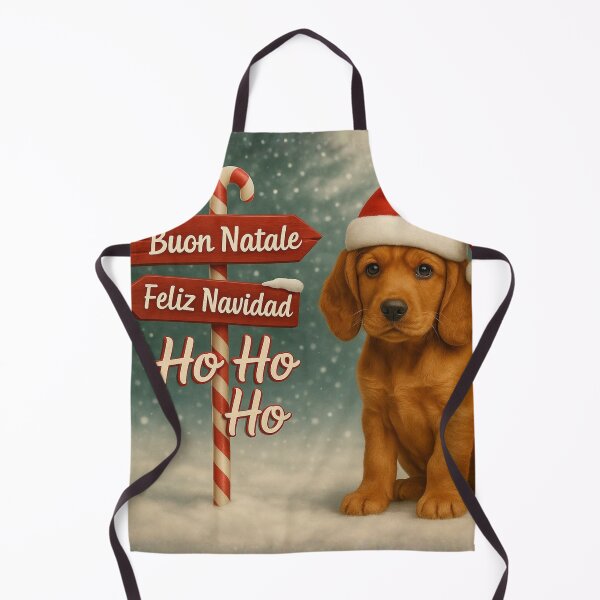 Item preview, Cocker Spaniel Puppy Deluxe Christmas Art designed and sold by GivingJoy.