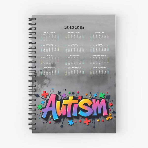 Item preview, 2026 Autism Spectrum Support Calendar – A3 Digital Download designed and sold by HardToFindMerchandise.