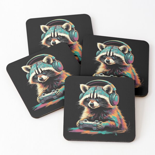 Item preview, Gamer Life Raccoon Funny Gaming designed and sold by GrumpySableye.